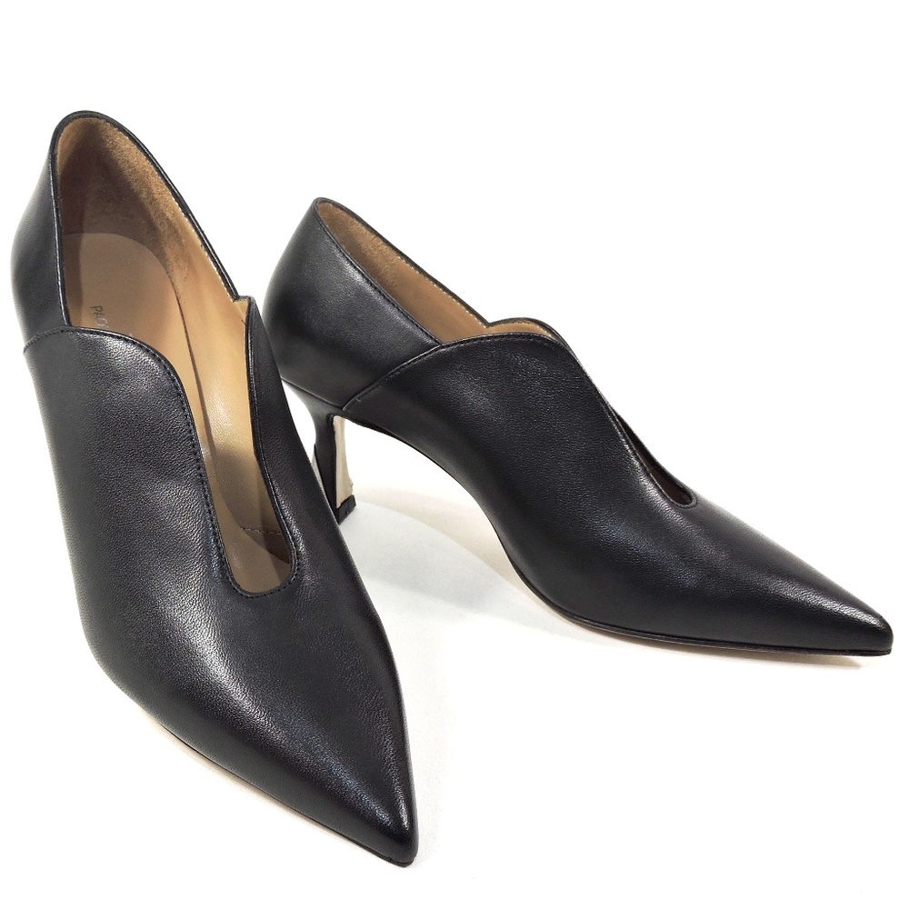 PAOLA FABIANI 🇮🇹 WOMEN'S BLACK SOFT LEATHER FASHION PUMPS